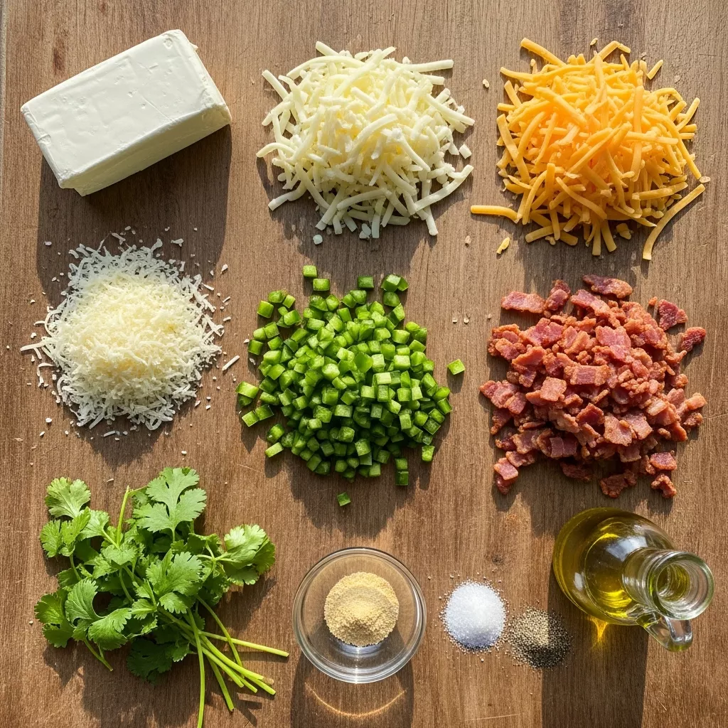 Ingredients for Jalapeño Popper Pizza Perfection