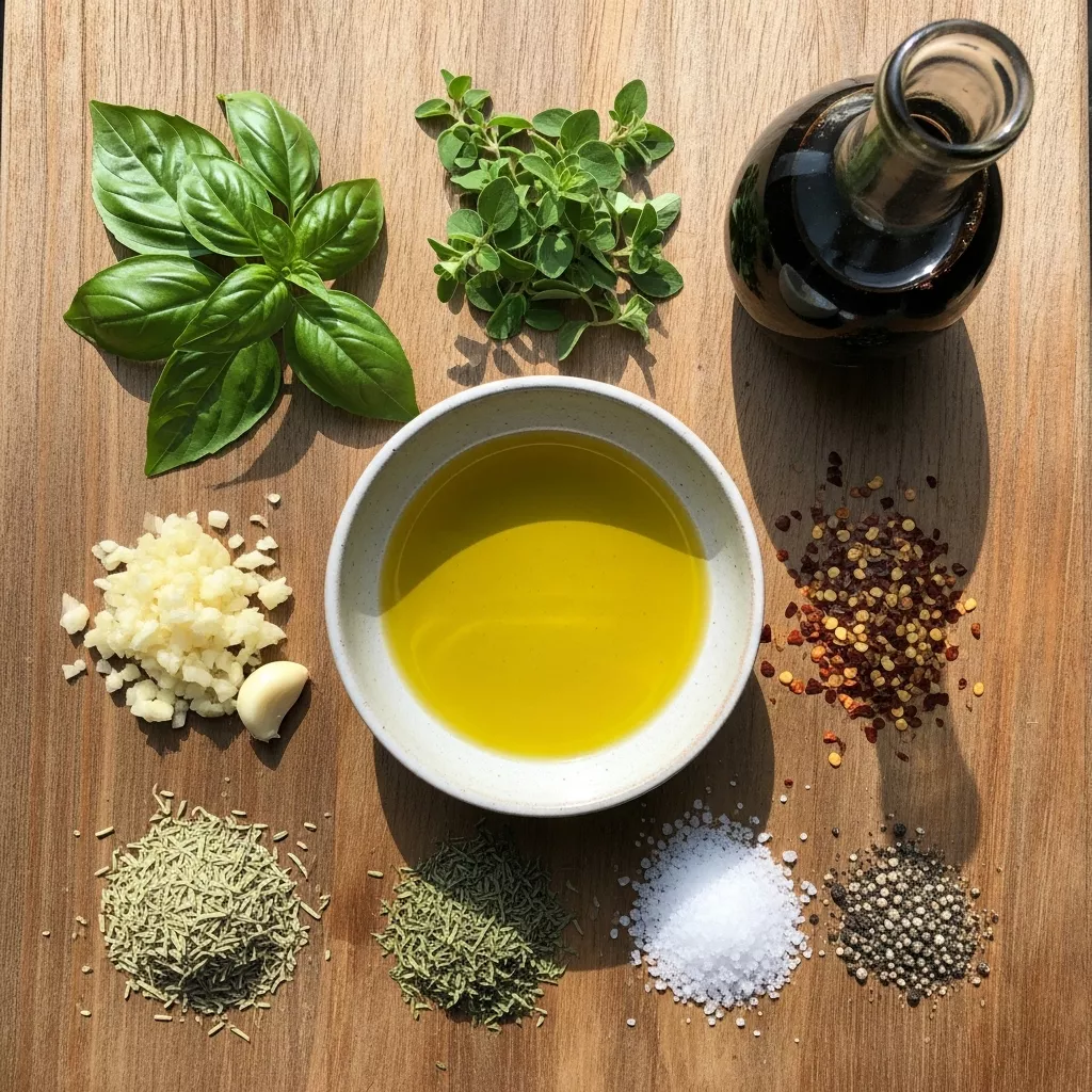 Ingredients for Amazing Carrabba's Bread Dipping Oil (Copycat)