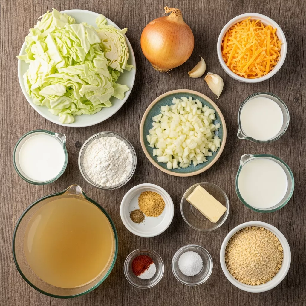 Ingredients for Creamy Dreamy Cabbage: The 'Marry Me' Casserole