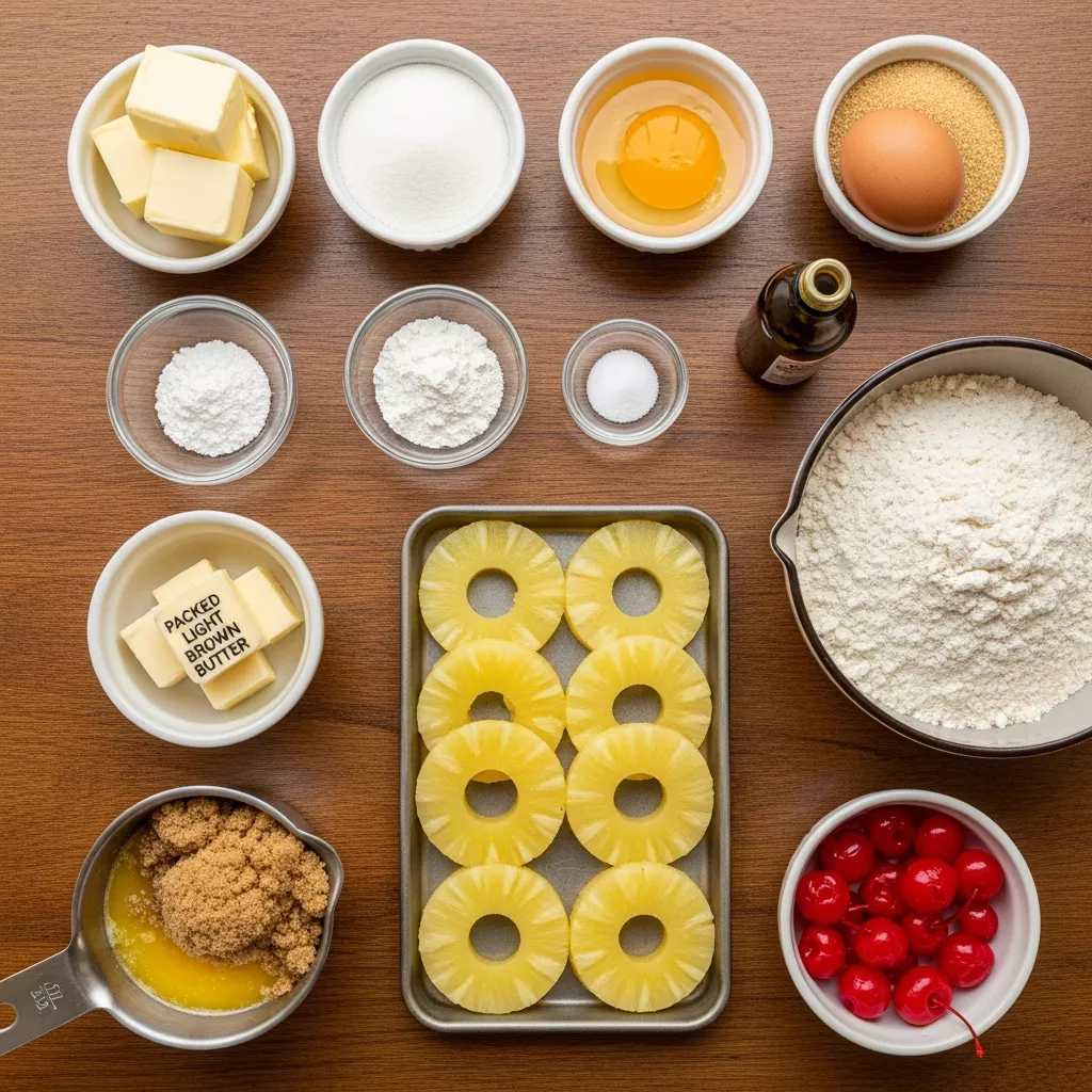 Ingredients for Golden Pineapple Dream Cookies: A Tropical Sugar Cookie Twist