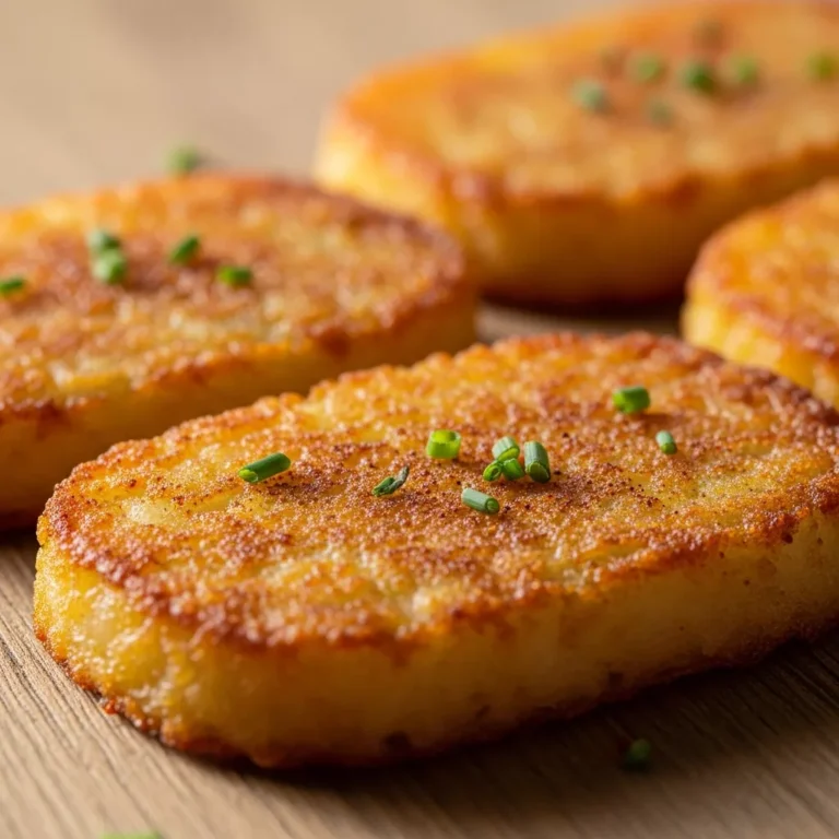 Recipe card for Crispy & Easy Low-Calorie Hash Browns Perfect for anyone who loves low calorie hash browns!