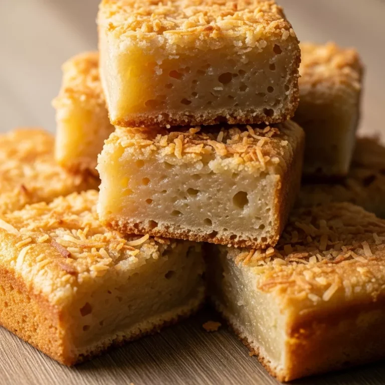 Coconut Mochi Cake Recipe Card