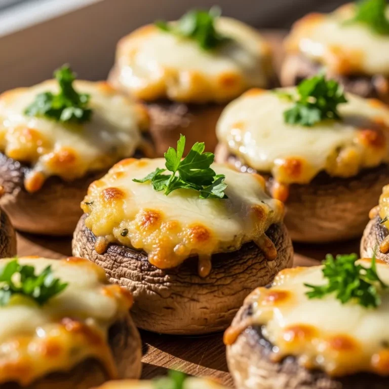 Easy White Cheddar Stuffed Mushrooms Recipe