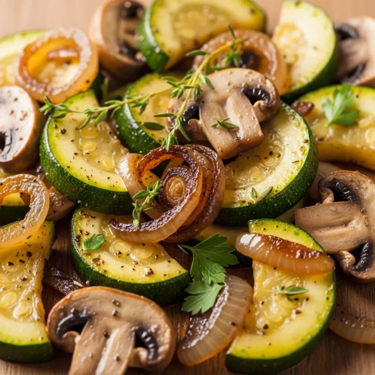 Recipe Card for Sautéed Zucchini, Mushrooms, and Onions Perfect for anyone who loves sauteed zucchini mushrooms onions!