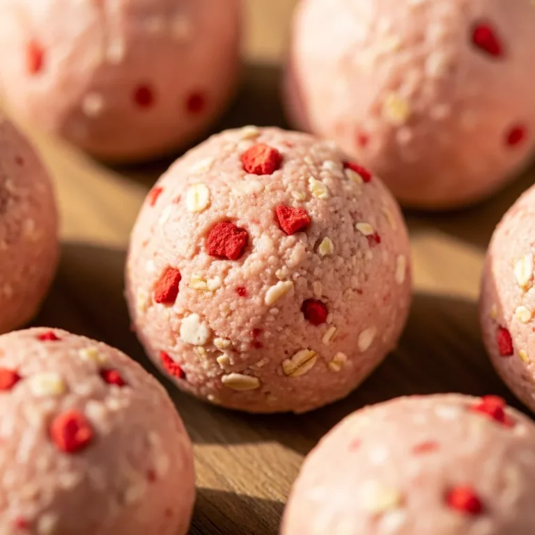 Recipe for Strawberry Cheesecake Protein Balls