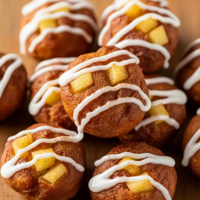 Recipe for Cinnamon-Glazed Apple Fritter Bites