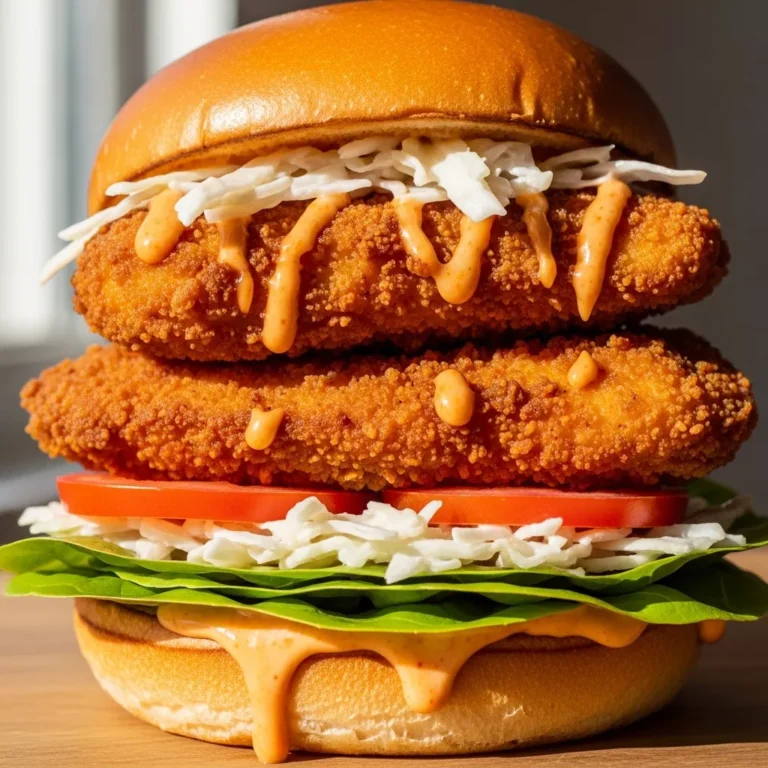 Easy Crispy Fried Chicken Burger Recipe