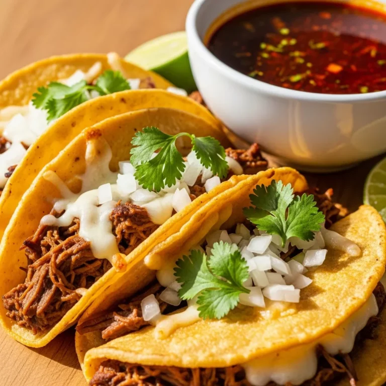 Quesabirria Tacos Recipe Card
