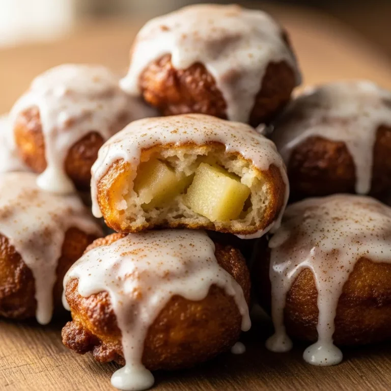 Cozy Cinnamon-Glazed Apple Fritter Bites recipe card