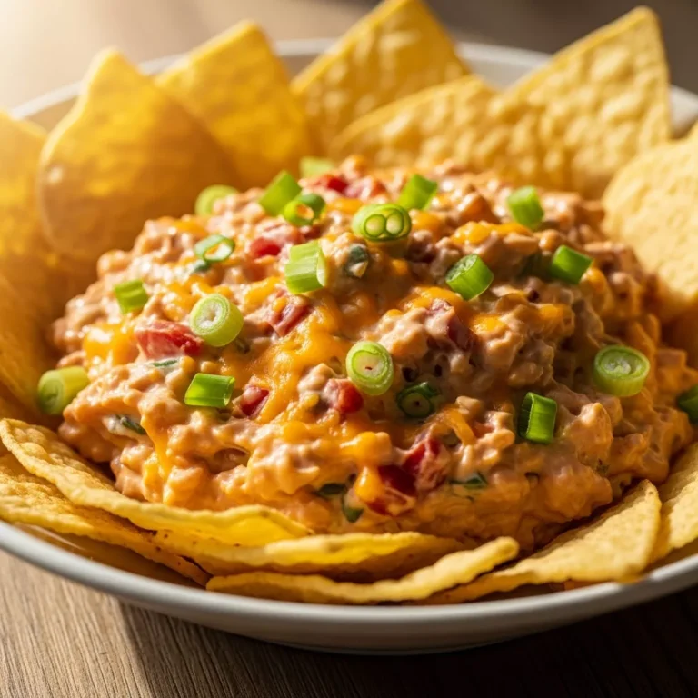 Easy Texas Trash Dip recipe card