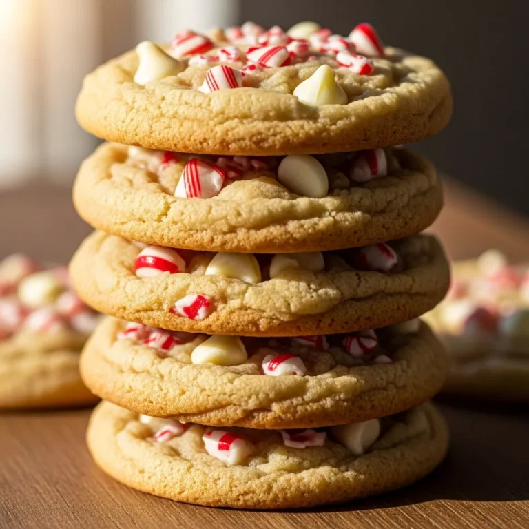 Cozy White Chocolate Candy Cane Cookie Recipe Perfect for anyone who loves white chocolate candy cane cookies!