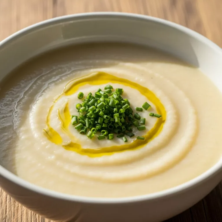 Comforting Low Carb Cauliflower Soup recipe card Perfect for anyone who loves low carb soup!