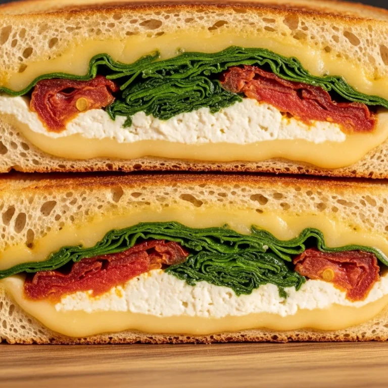 Sun-Dried Tomato, Spinach & Ricotta Grilled Cheese Recipe Card