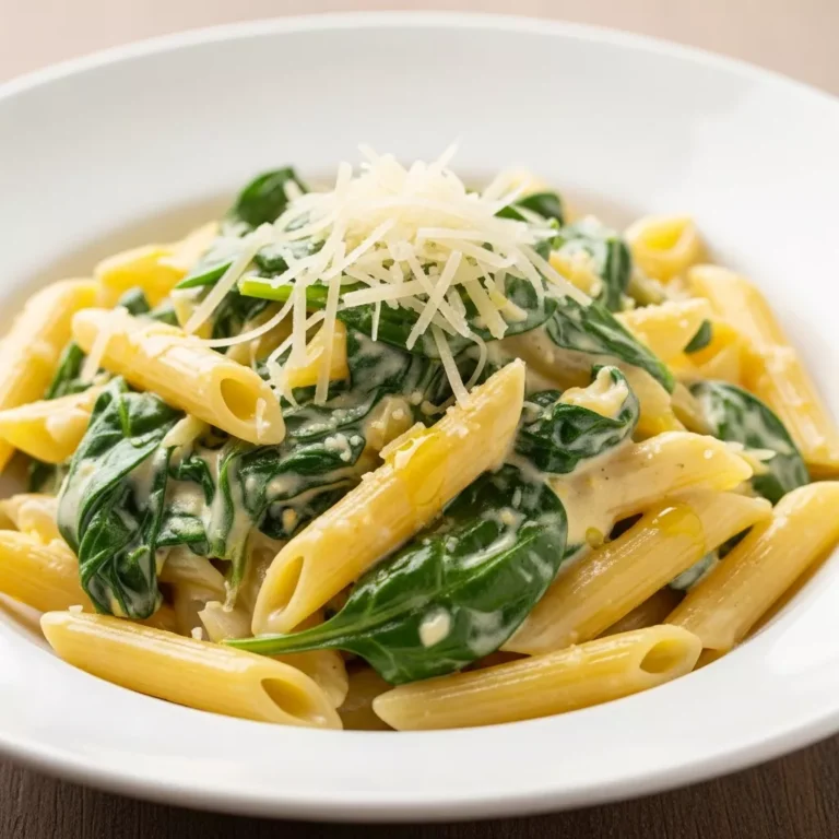 Lemon Ricotta Spinach Pasta recipe card